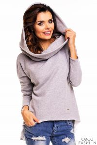 Melanż Bluza z Kapturem Hoodie